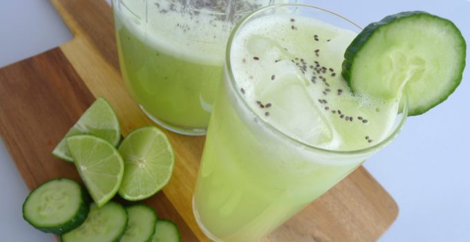 Delicious Cucumber Lime Veggie Green Smoothie Recipe